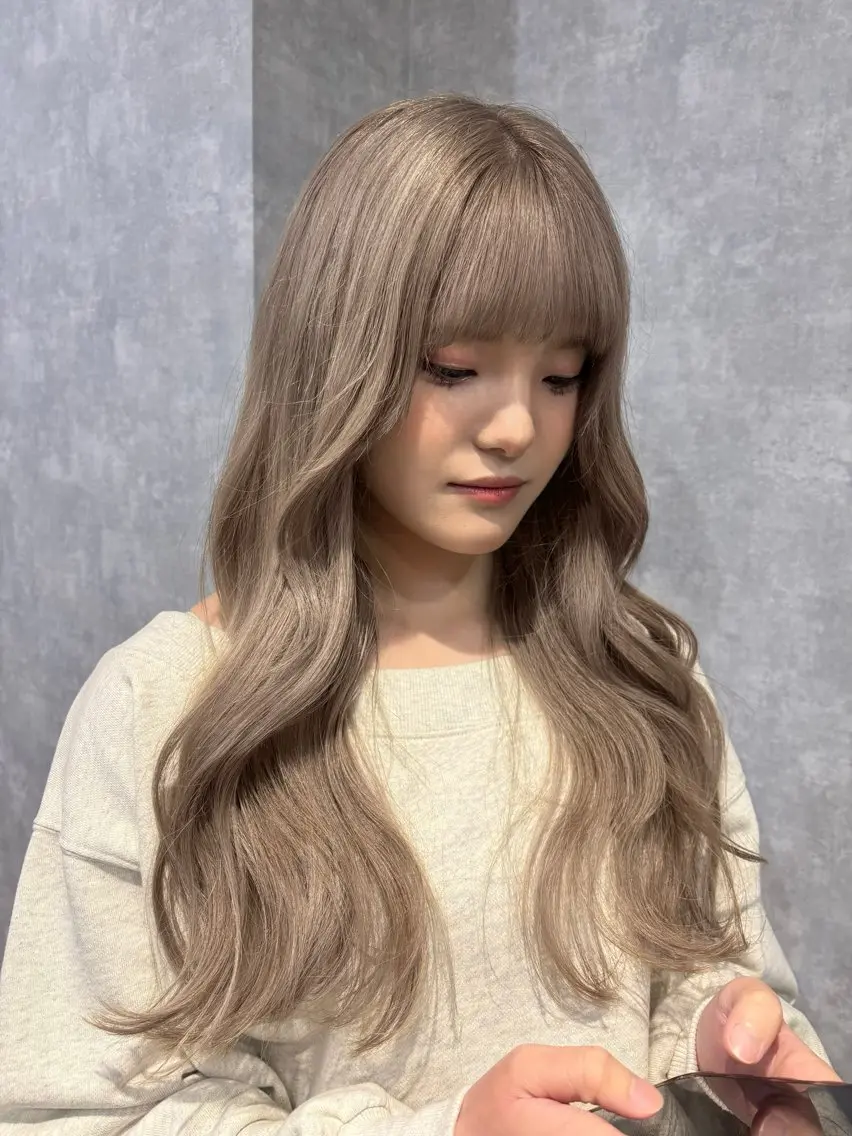 ロング カラー カット ヘアカラー トリートメント 🌐NATSUMI 🌐【寒色カラー】のヘアスタイル