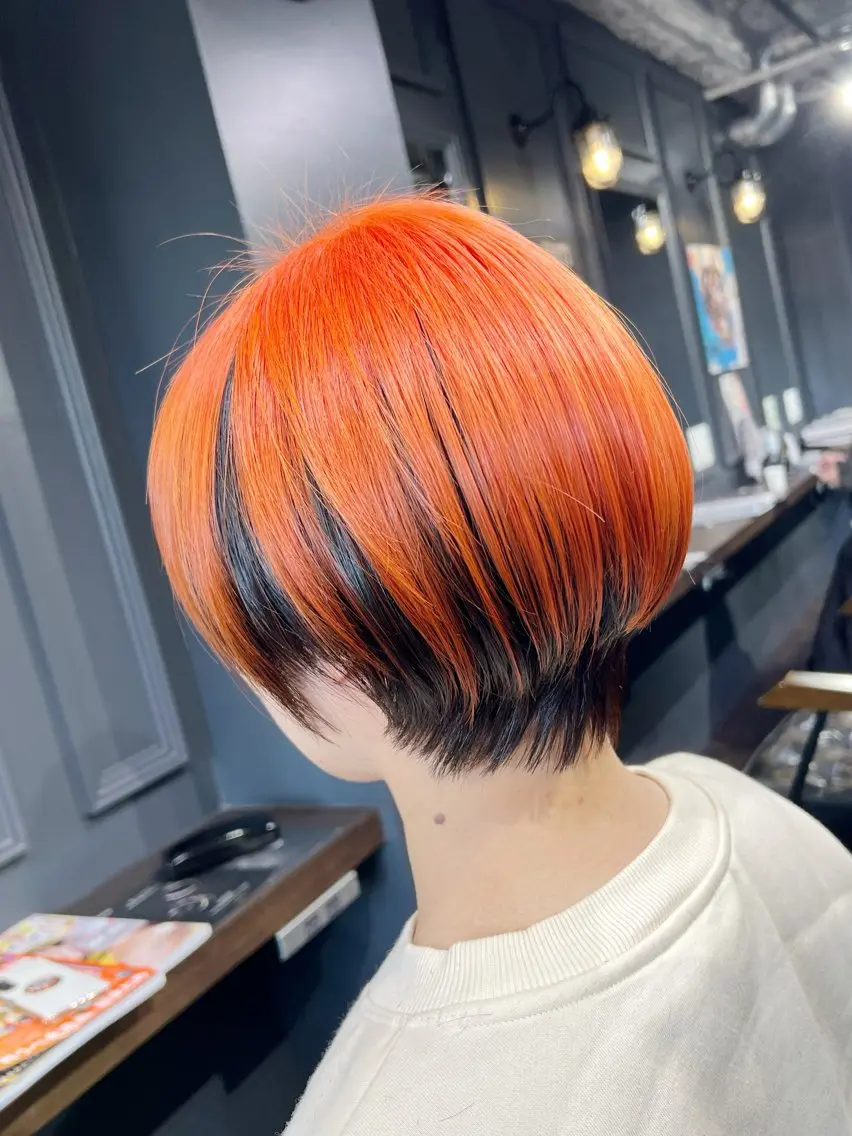ショート カラー ヘアカラー Love&Hair Breit/下川のヘアスタイル