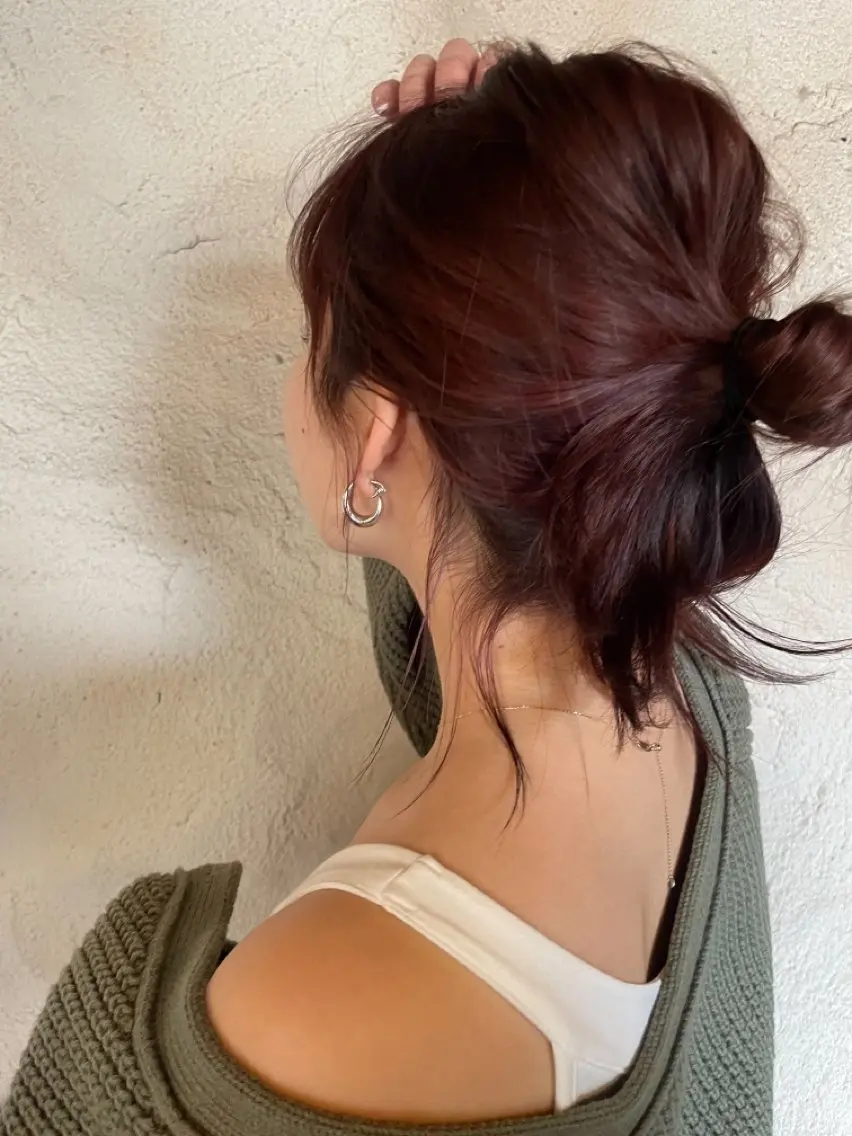 ミディアム 杉岡 ちさのヘアスタイル