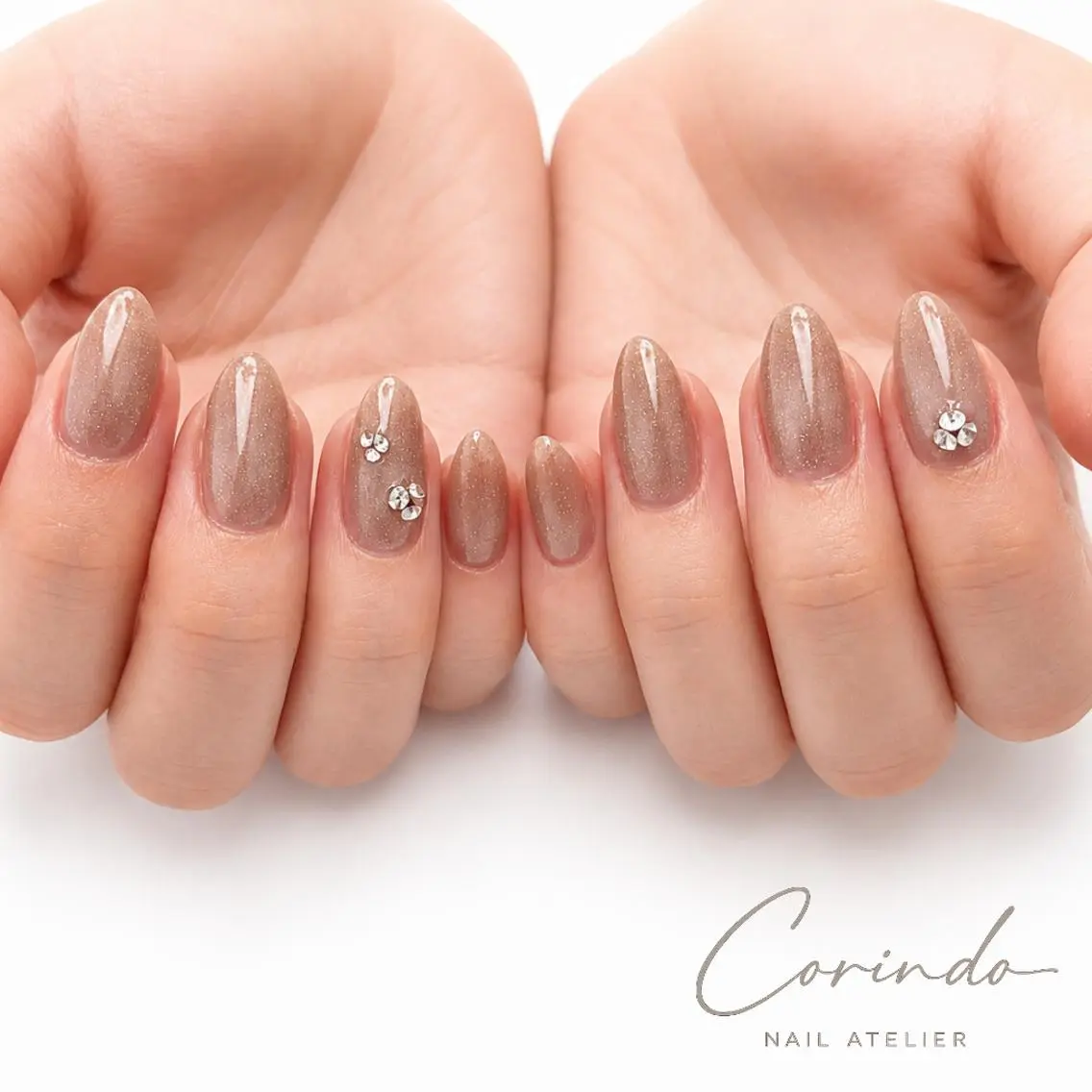 ジェルネイル🩷店長仕上🩷🩵大人気✧マグネット🩵💅HAND💅の写真