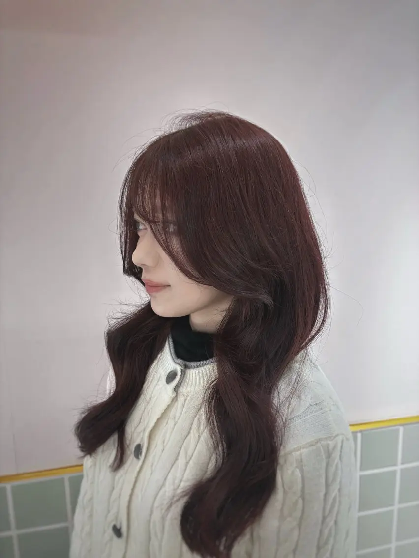 セミロング カラー hachiyama rinaのヘアスタイル