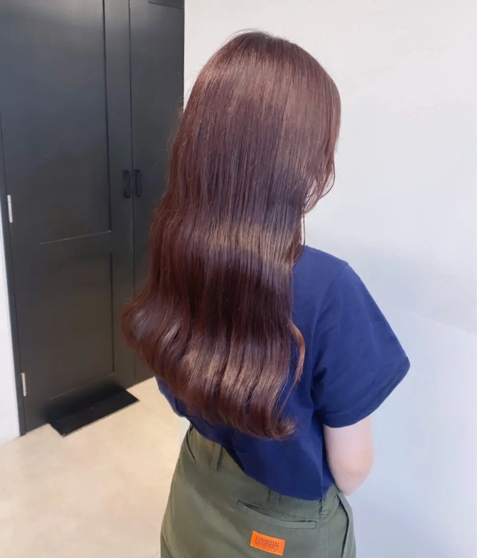 ロング カラー カット ヘアカラー マンツーマン半個室 tamuraのヘアスタイル