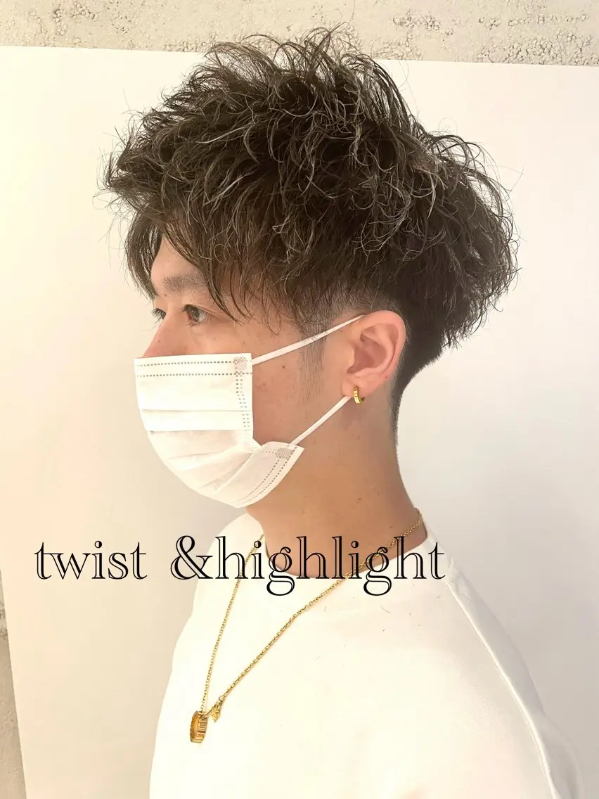 パーマ メンズ カット パーマ トリートメント 💗大人艶×髪質改善 カラー💗AYAKIのヘアスタイル