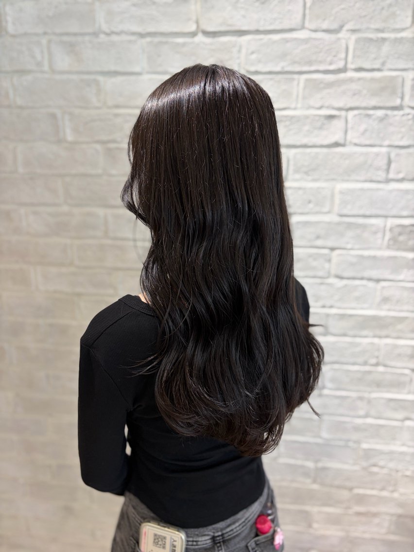 ロング ヘアカラー トリートメント 彩菜/透明感艶カラー /赤み消しカラーのヘアスタイル