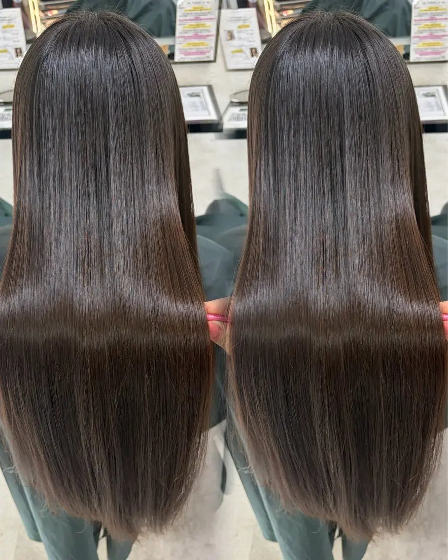 ロング カット 縮毛矯正 トリートメント 縮毛矯正🎀髪質改善 の専門家tomonaのヘアスタイル
