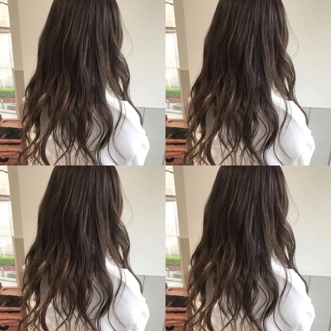 ロング カラー 小栗 麻衣のヘアスタイル