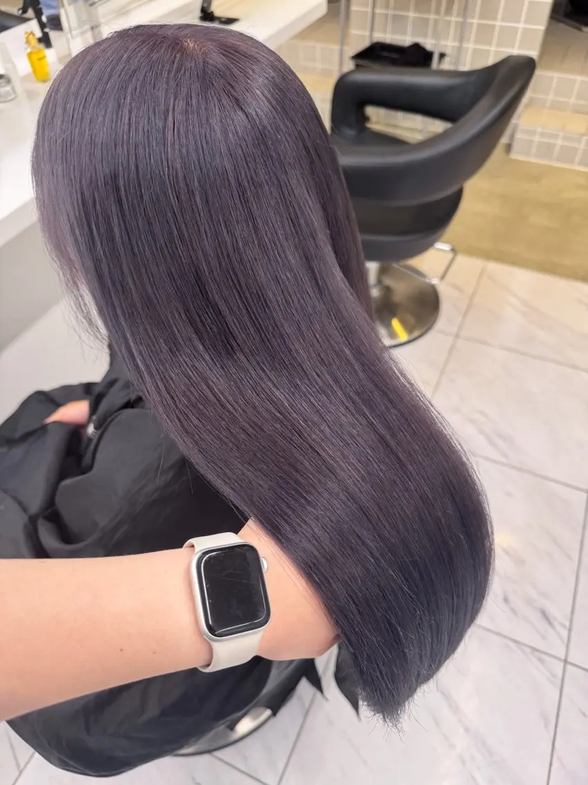 セミロング カラー ヘアアレンジ Over hair_ misakiのヘアスタイル