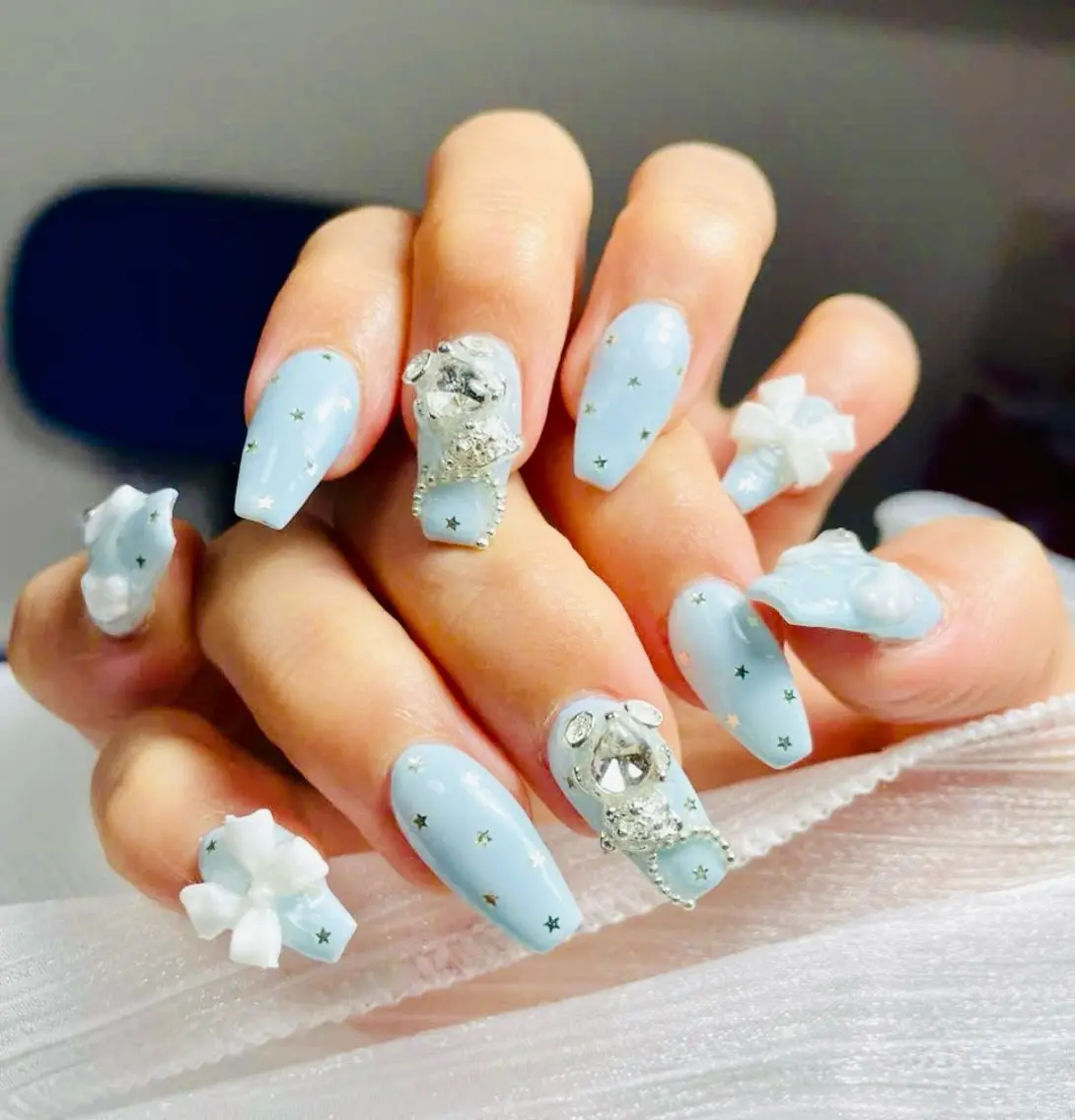 ネイル キラキラネイル ストーンネイル Michan Nailのネイルデザイン