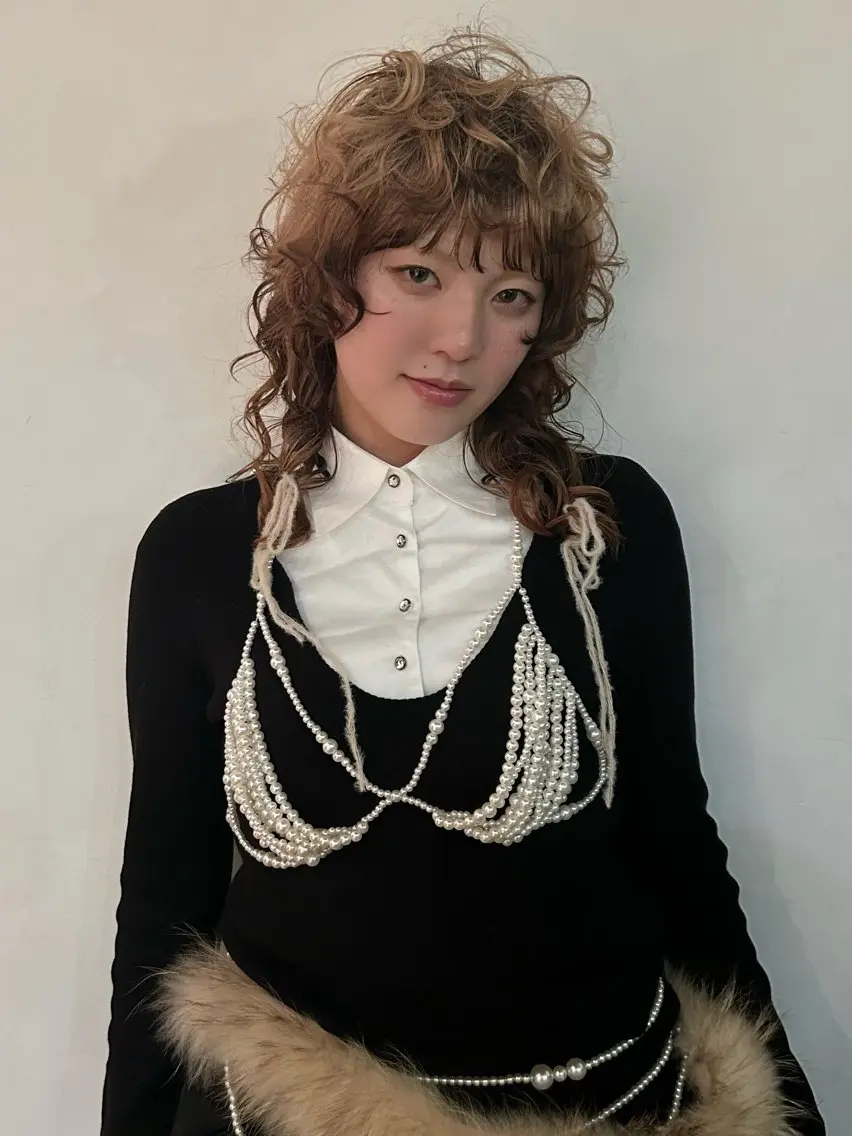 ミディアム カラー デザインカラー ニュアンスヘア🪡 nenekaのヘアスタイル