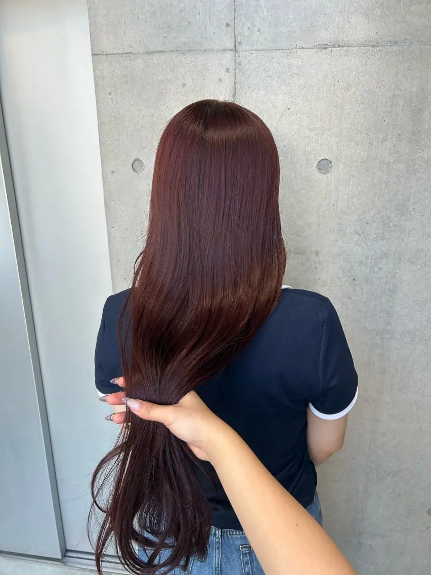 ロング カラー ヘアアレンジ カット ヘアカラー トリートメント ボブ艶モテカラー🫧 カリンのヘアスタイル