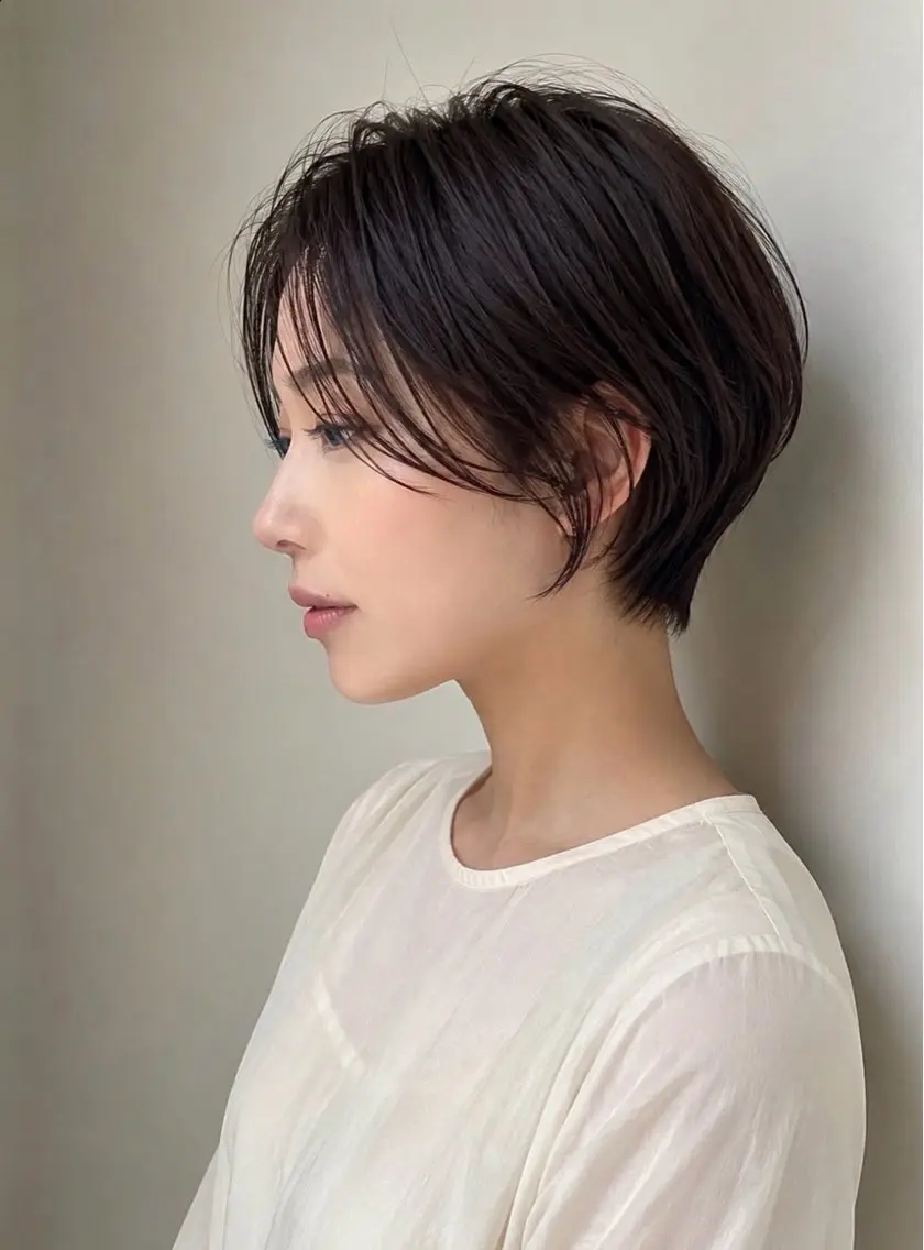 ショート カラー ヘアアレンジ キッズ ショートヘア 栄💗レイヤー｜ショ ートカット｜haruのヘアスタイル