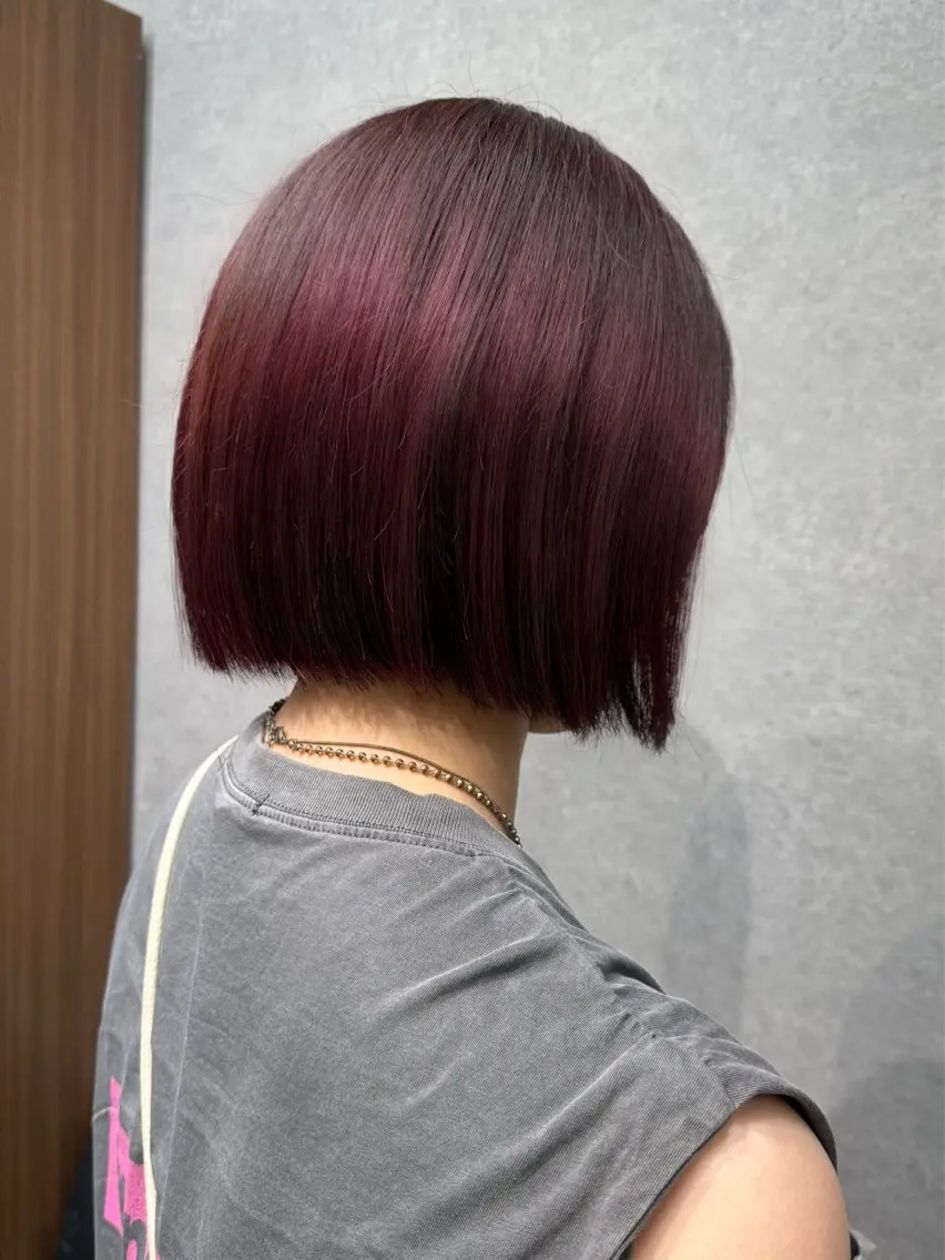 ショート カラー ダブルカラー レッドカラー ヘアカラー Daisy🎀【福岡 美容室】chiakiのヘアスタイル