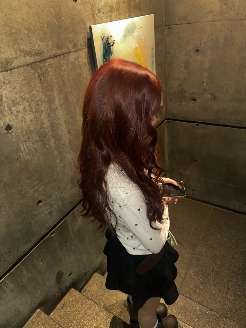 ロング 西 美羽のヘアスタイル