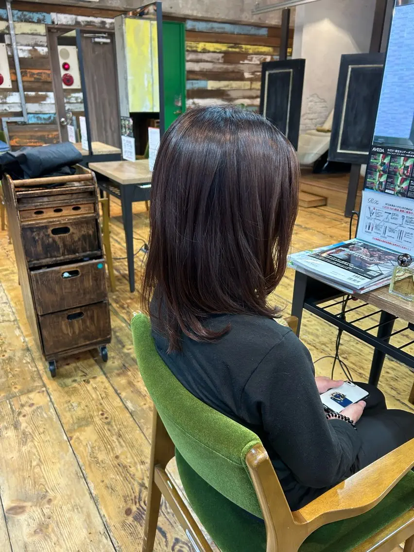 ロング カラー カット ヘアカラー 三浦義久/仙台/ レイヤーカットのヘアスタイル