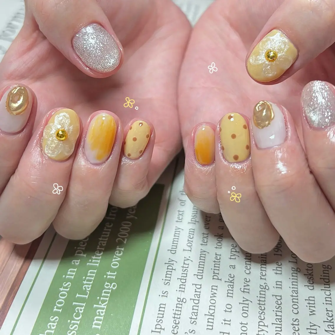 ネイル 持ち込み ハンドネイル Nailsalon BLOOM🌷 山崎のネイルデザイン
