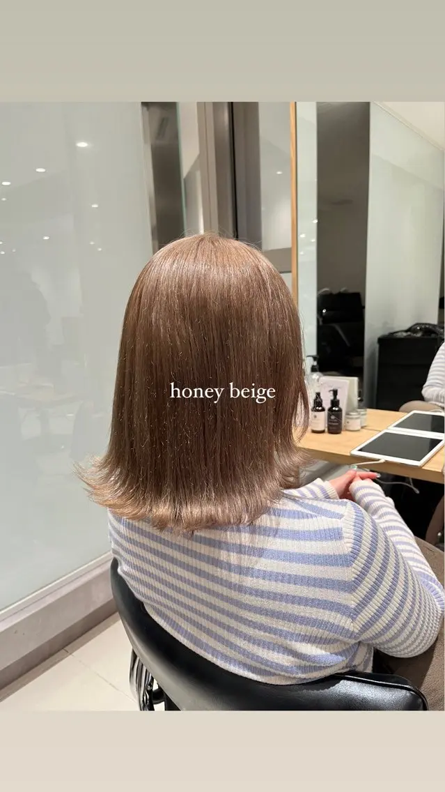 ミディアム ヘアカラー トリートメント ヘッドスパ ヘアセット MAYU/上質ハイト ーン/レイヤーのヘアスタイル