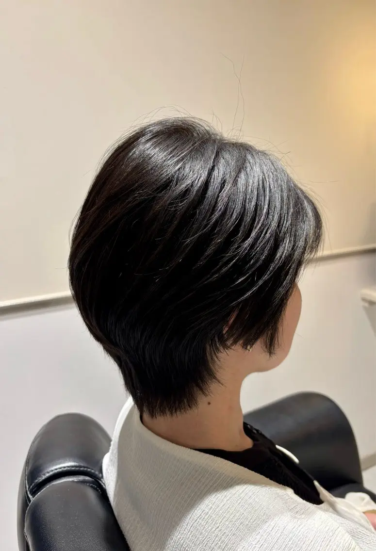 ショート ショートヘア 石村  カットモデル 丁寧なカットブロー✨のヘアスタイル