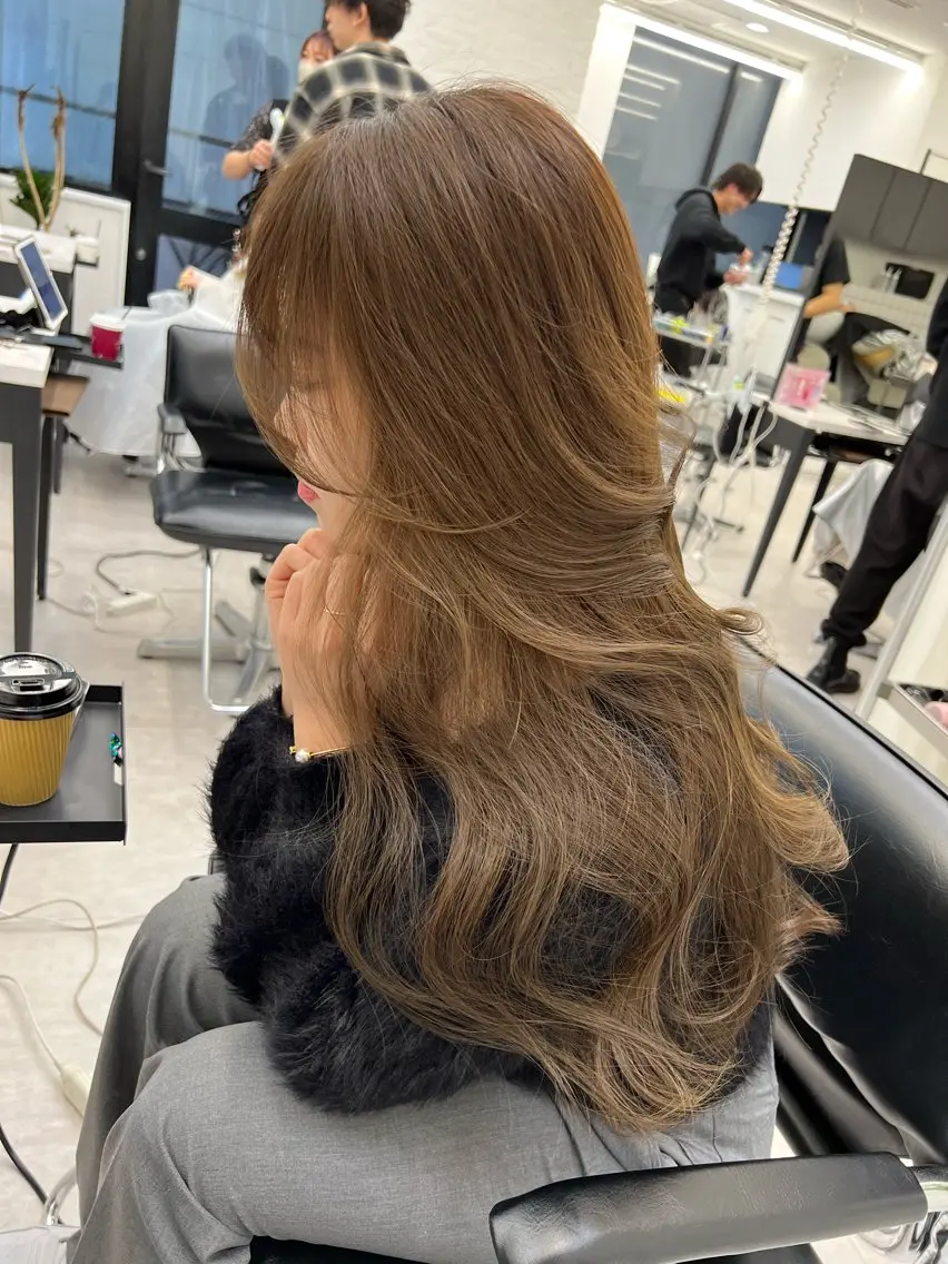 ロング カラー 映える顔まわり/前髪 特化 💗 ユキマのヘアスタイル
