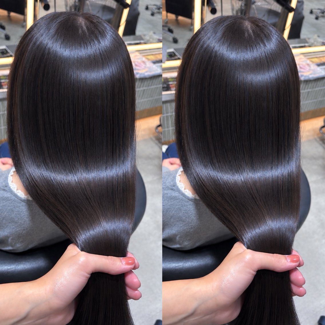 ロング 縮毛矯正 カット ヘアカラー 縮毛矯正 トリートメント 💖ボブ/縮毛矯正/ 艶髪/みそら💖のヘアスタイル