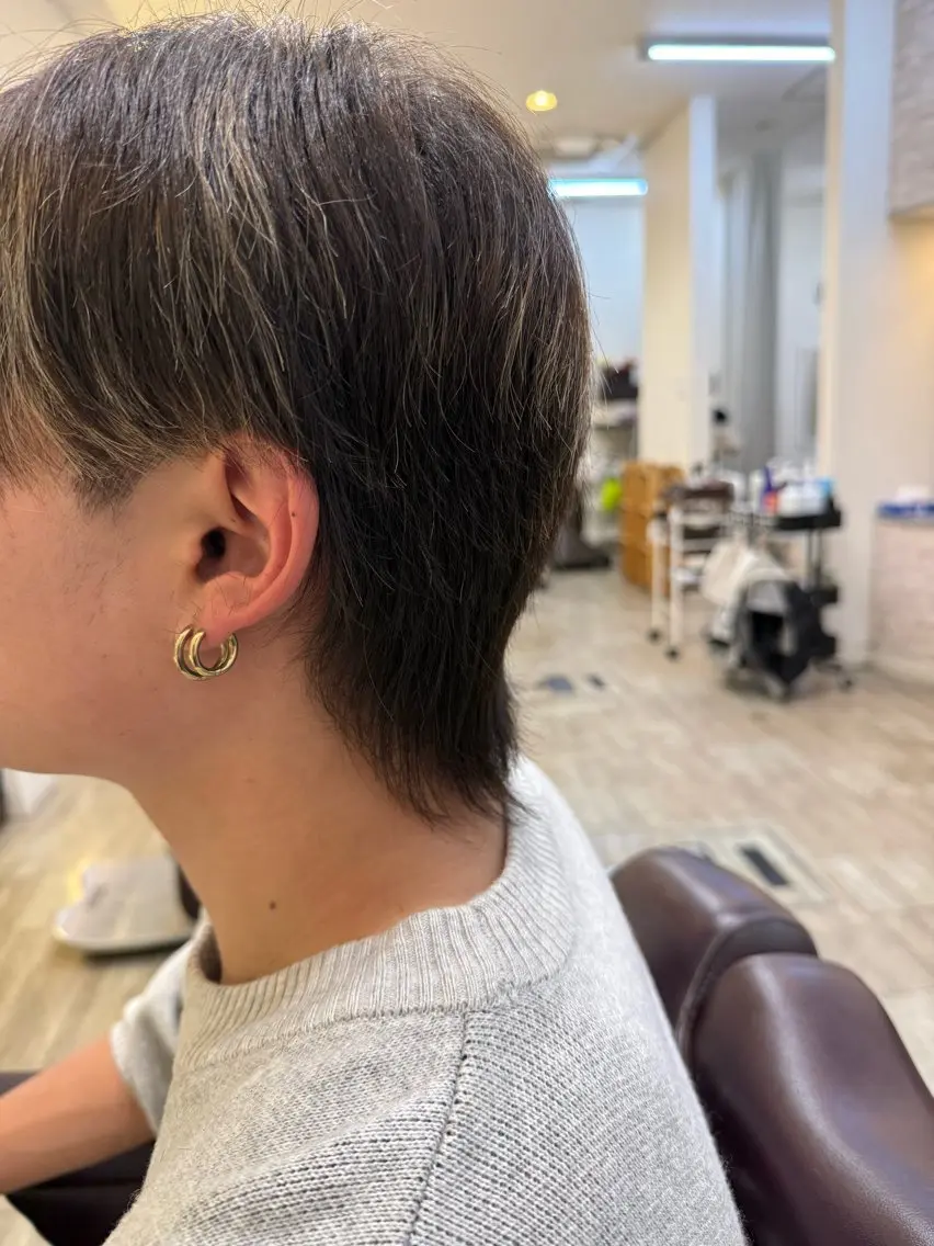 カラー メンズ 永井 天斗のヘアスタイル