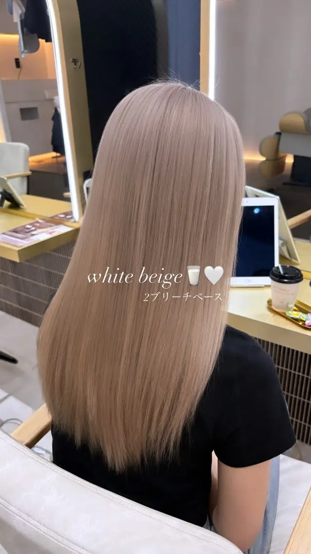ロング カラー ヘアカラー ‎🤍MIU‎🤍 レイヤーカット‎🤍のヘアスタイル