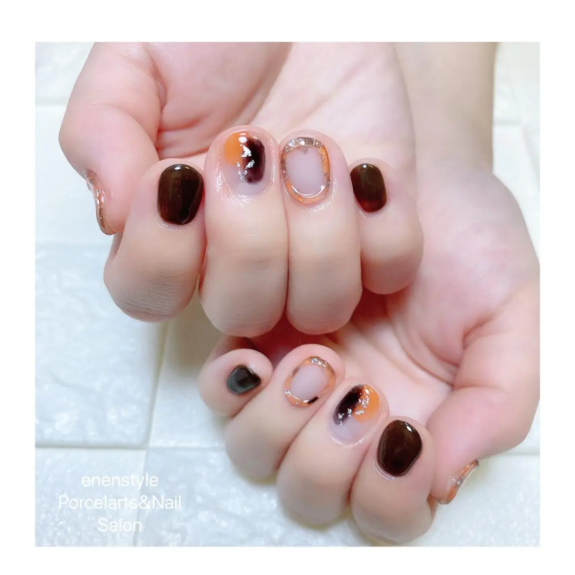 ショート ネイル ハンドネイル 🐾enen style 🐾のネイルデザイン