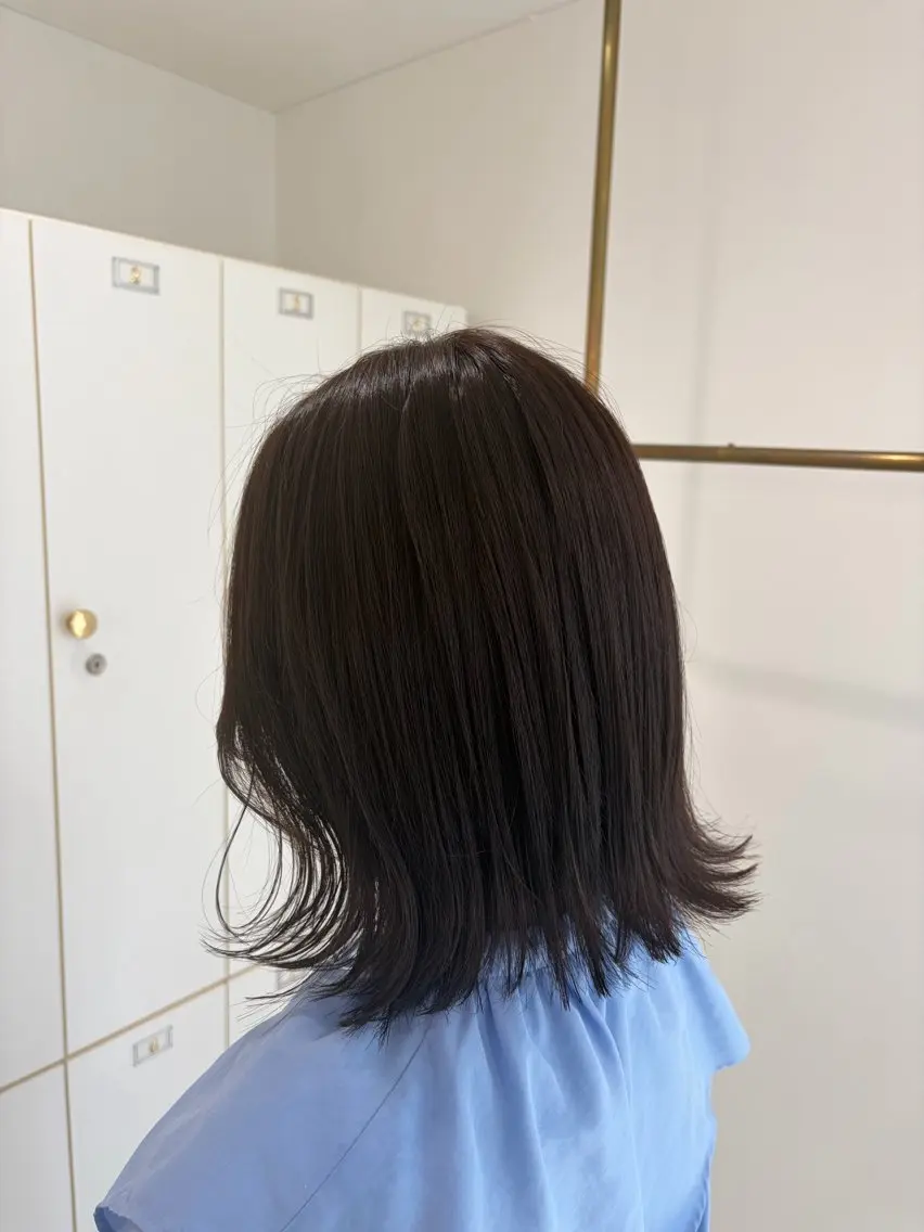 ミディアム ヘアカラー lemiie suzunaのヘアスタイル