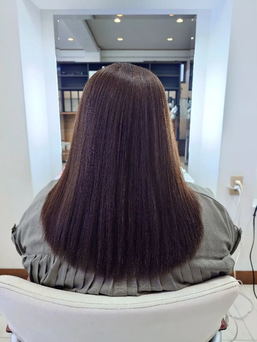ロング ロング 縮毛矯正 ｷﾝｼﾞｮｳ ｴﾅﾐのヘアスタイル