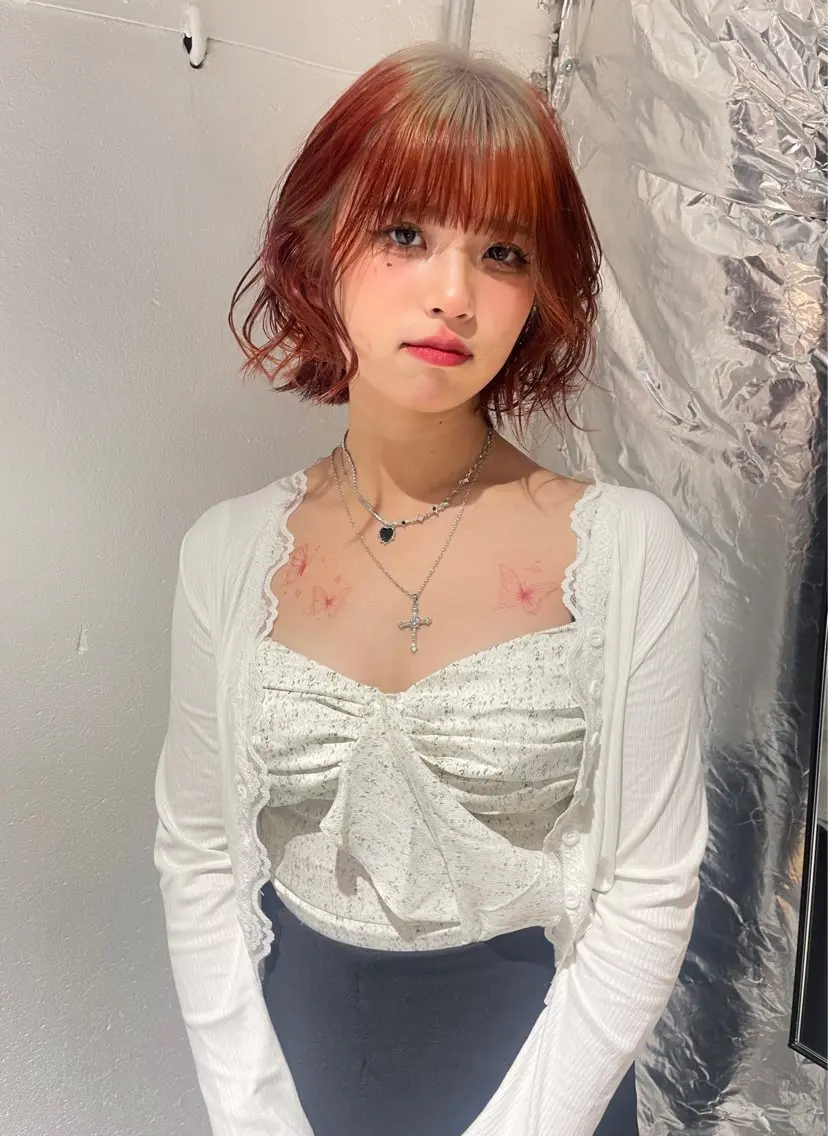 ミディアム カラー 似合わせカット/ naokoのヘアスタイル