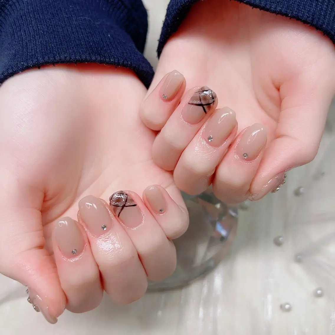 ネイル リボン バレンタイン Cute Tips nailのネイルデザイン