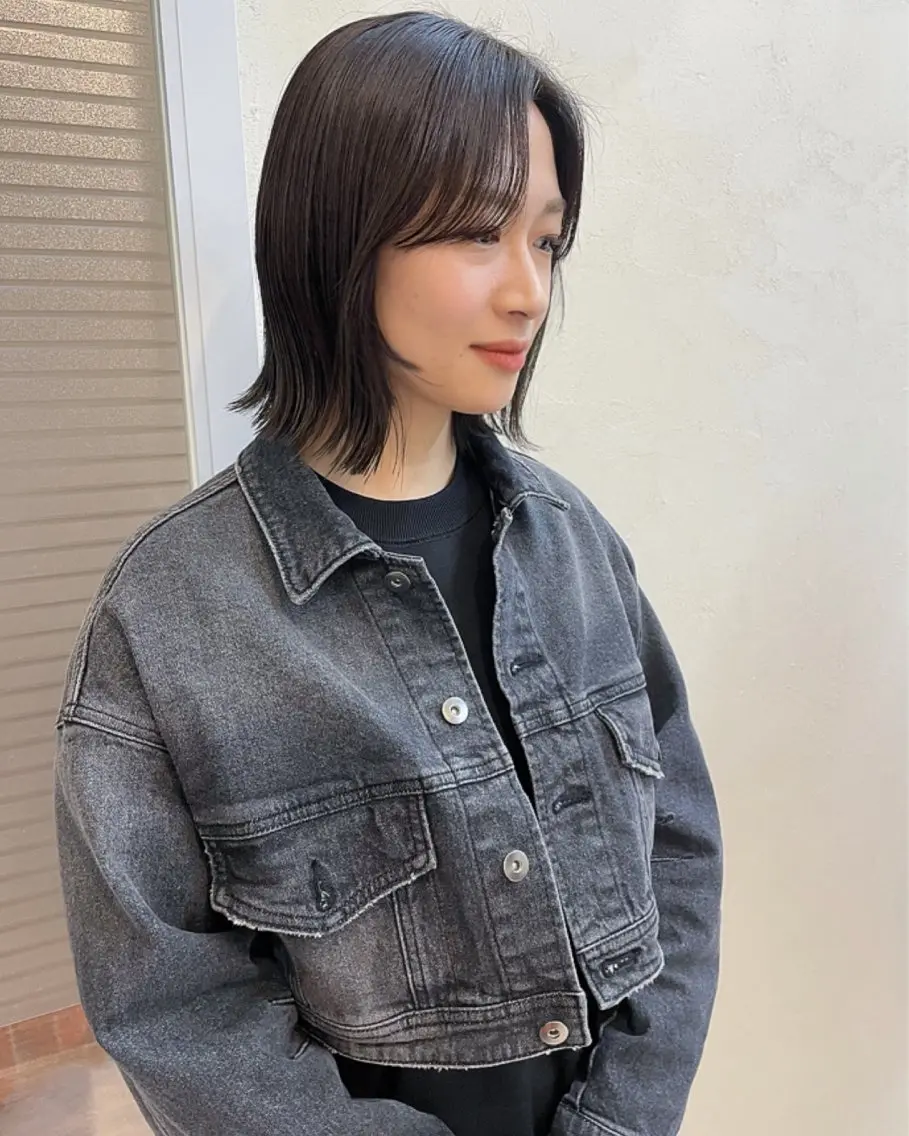 ミディアム カラー カット ヘアカラー ウルフ/ボブ/レイヤ ーカット◎ricoのヘアスタイル