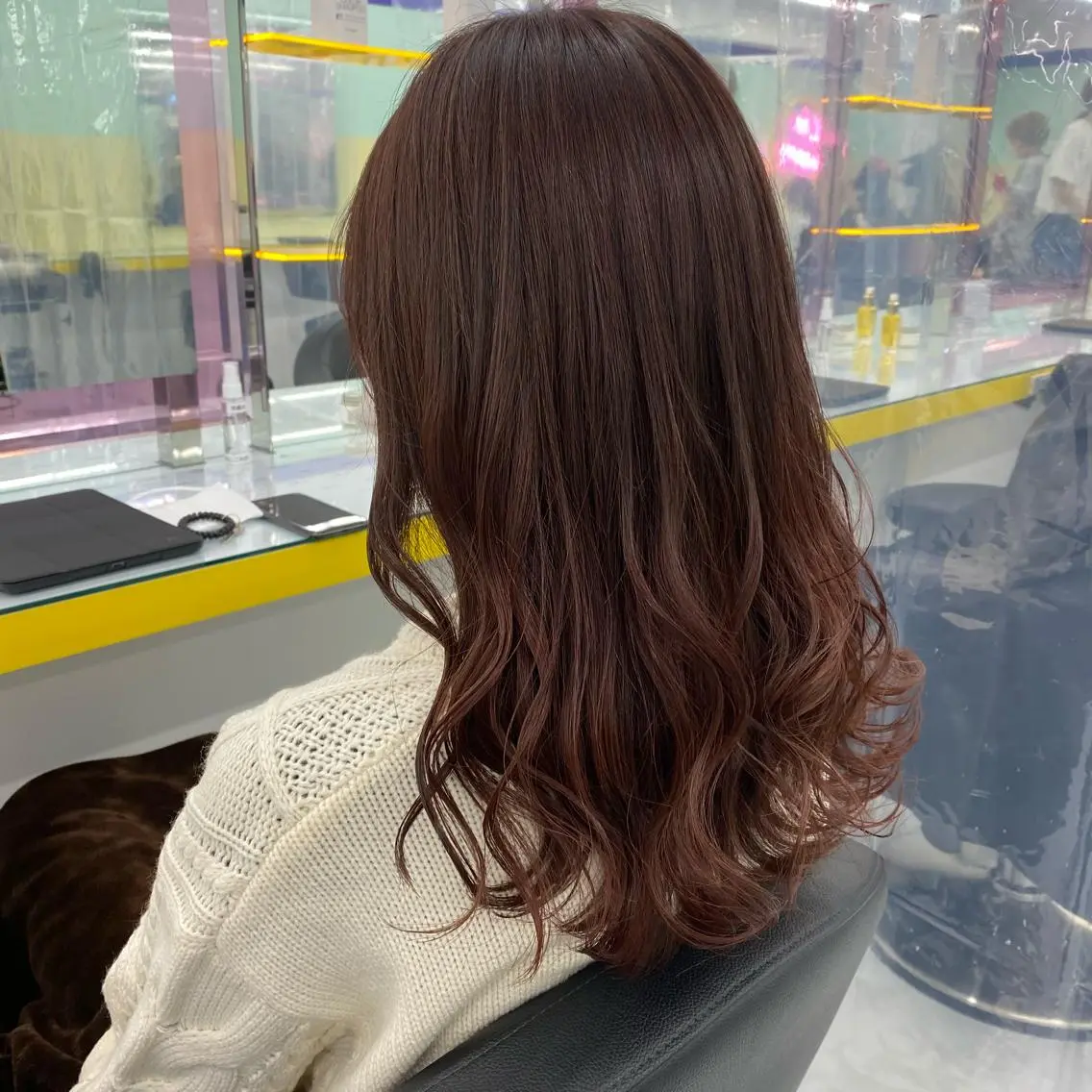 ショート カラー ヘアアレンジ ヘアカラー トリートメント mai🍑暖色カラー /レイヤー💖のヘアスタイル