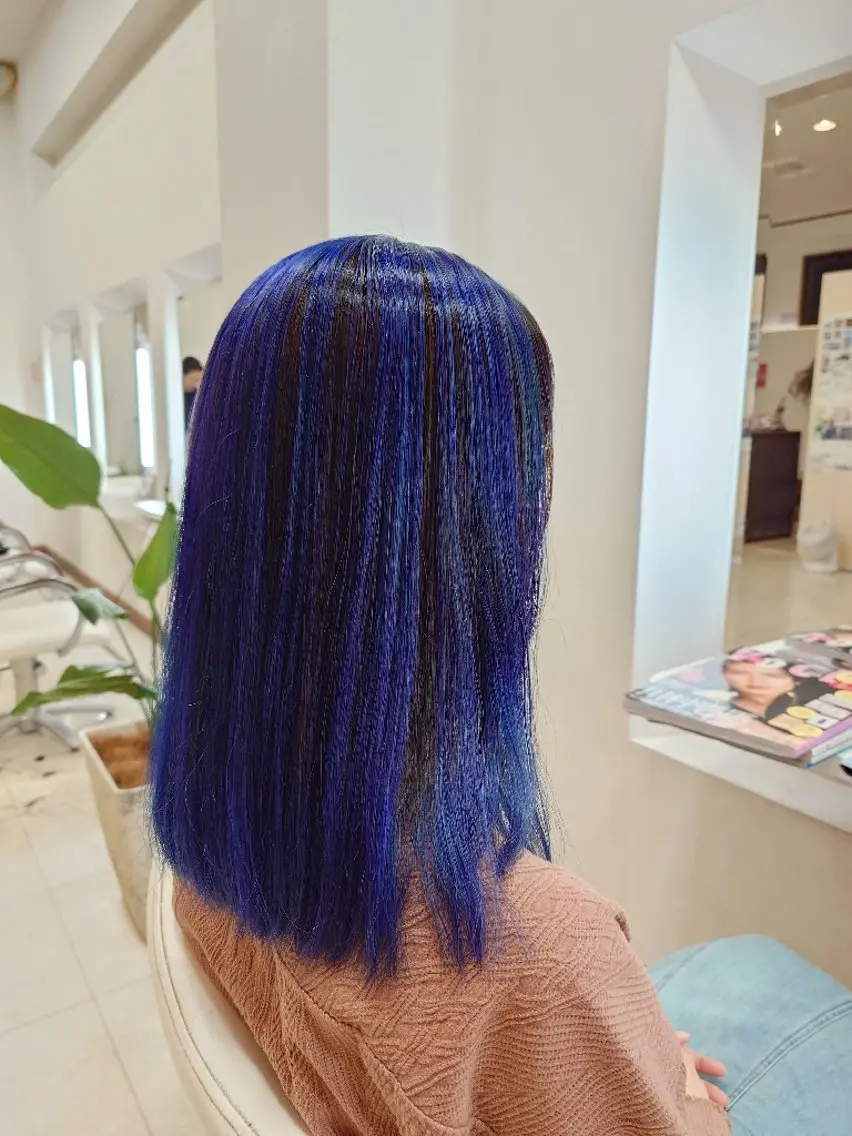カラー ロング ブリーチ デザインカラー ダブルカラー ツートーンカラー カット ヘアカラー トリートメント キンジョウ エナミのヘアスタイル