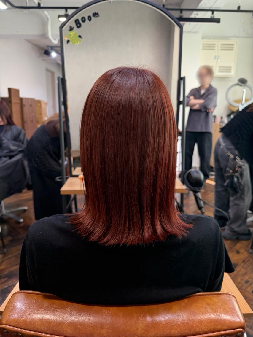 カラー ヘアカラー くま‪‪🤍透明感 🎀ナチュラルカラーのヘアスタイル