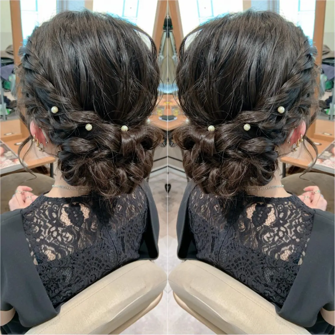 ロング ヘアアレンジ ヘアセット 韓国hair🦋 Nanaのヘアスタイル
