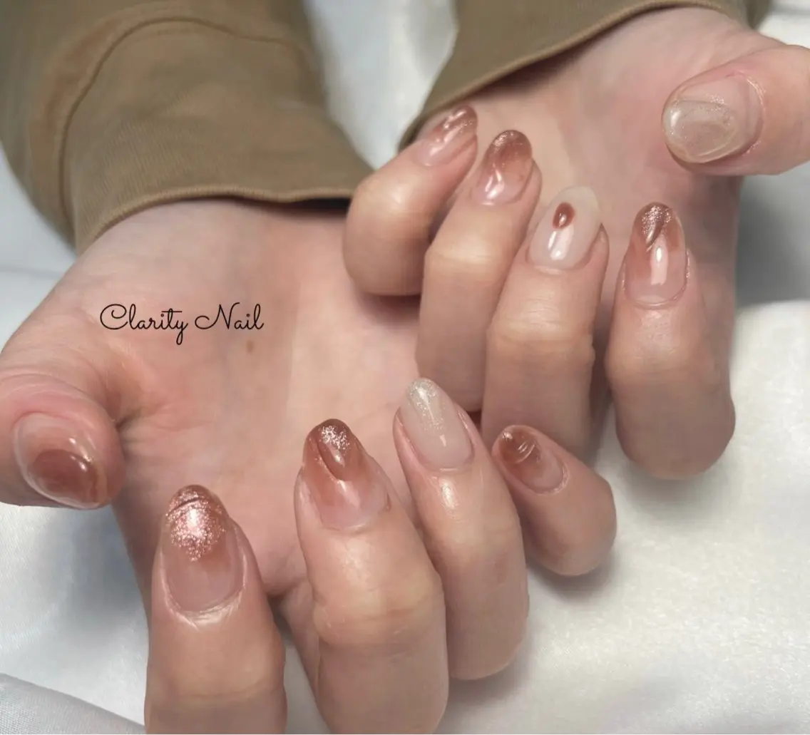 ネイル アートネイル 持ち込み ハンドネイル Clarity Nailのネイルデザイン