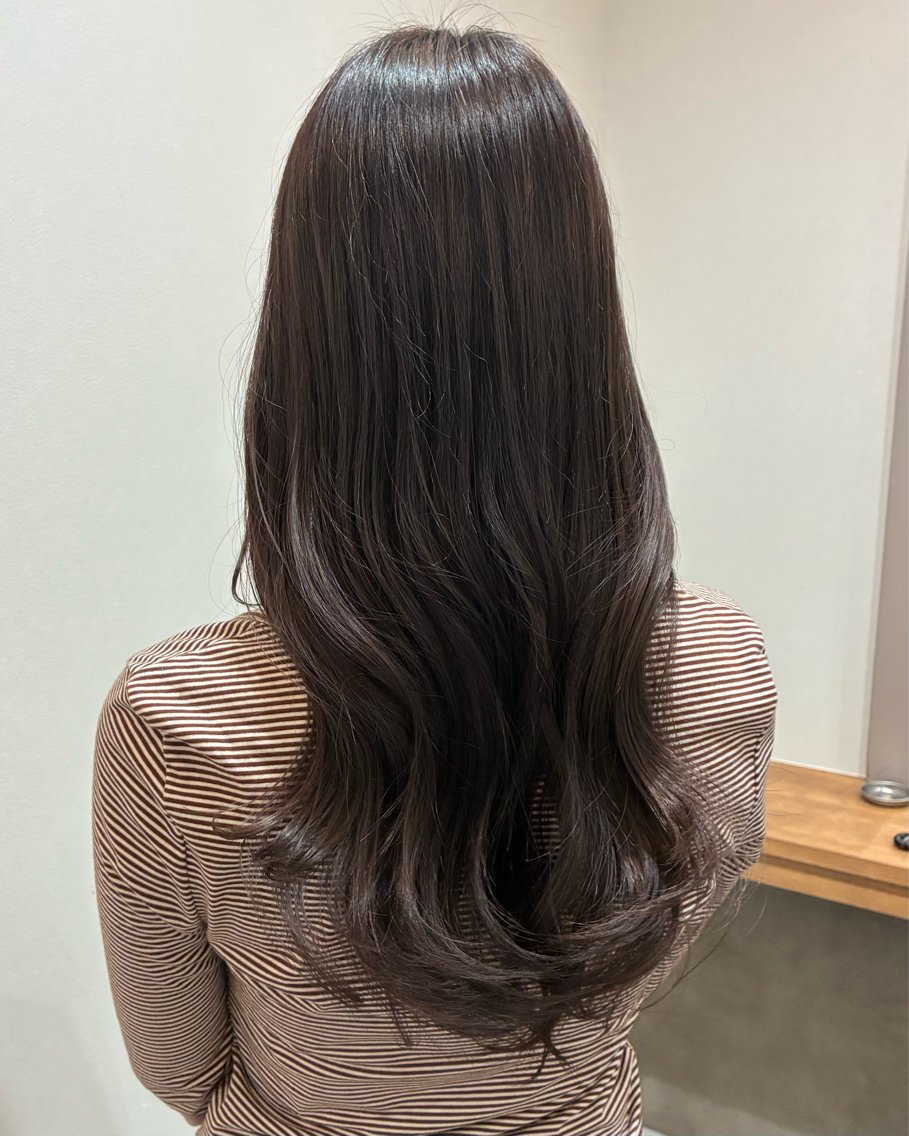 ロング カット ヘアカラー 柴田真衣 /ナチュラル/半個室のヘアスタイル