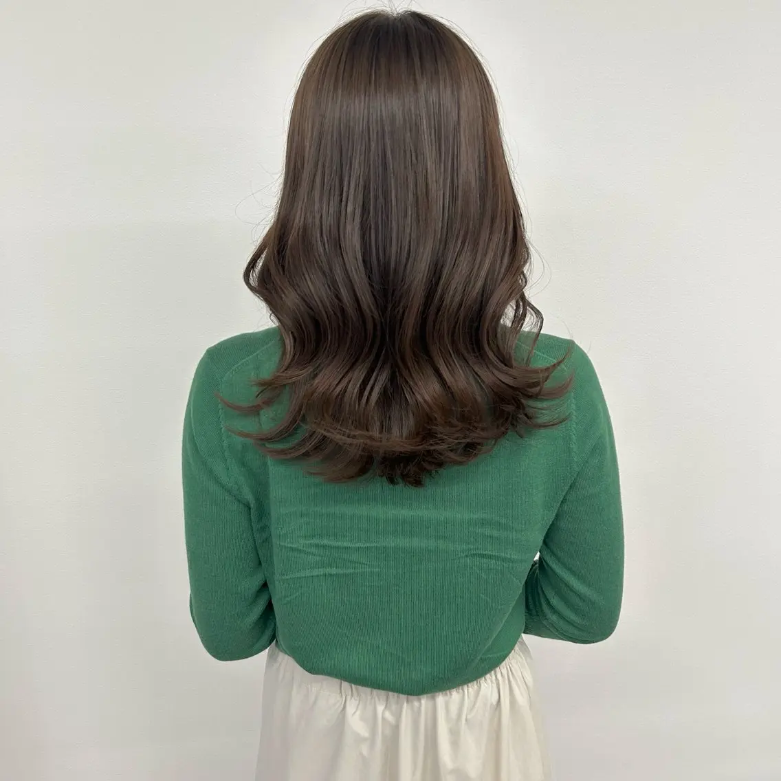 セミロング ヘアカラー トリートメント 髪質改善/艶カラー /透明感/石田桃子のヘアスタイル