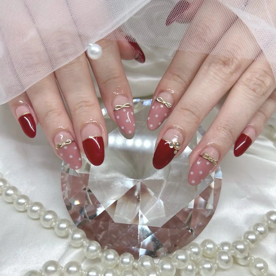 ミディアム ハンドネイル Nailsalon Angeのネイルデザイン