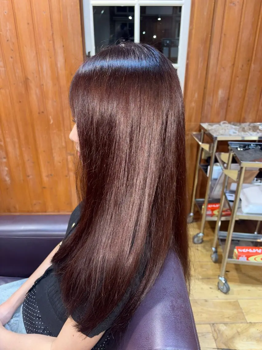 ロング カラー ブラウンカラー ココアブラウン ヘアカラー 松根 あや🐈‍⬛のヘアスタイル