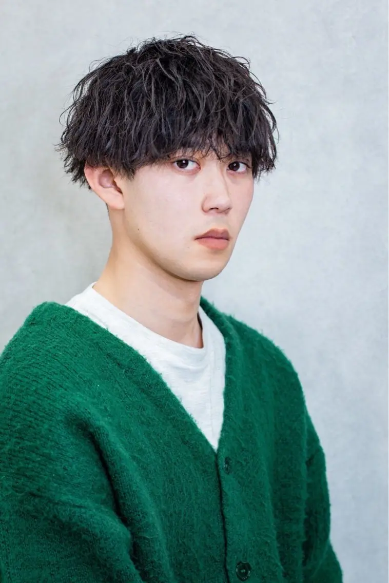 カラー パーマ メンズ 波巻きパーマ STANCE MEN'S公式のヘアスタイル