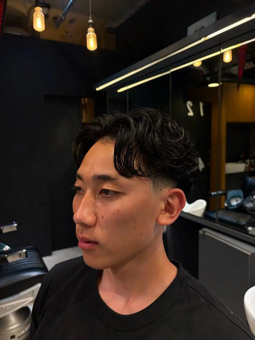 ショート パーマ 坂野 徹のヘアスタイル