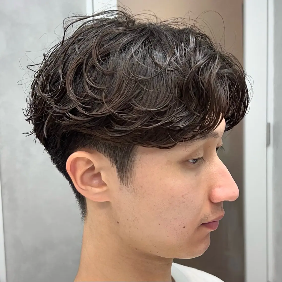 パーマ メンズ カット パーマ ヘッドスパ 3月〜お店変わります 詳しくはインスタまでのヘアスタイル