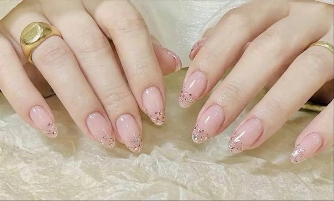 ネイル ジェルネイル キラキラネイル ラメ(グリッター) ピンク Michan Nailのその他イメージ
