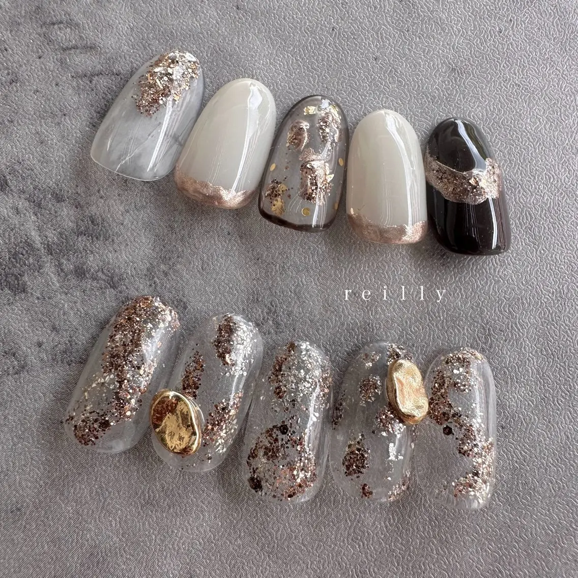 ネイル チークネイル クリアネイル フットネイル フレンチネイル ジェルネイル ハンドネイル Reillynail みさきのネイルデザイン