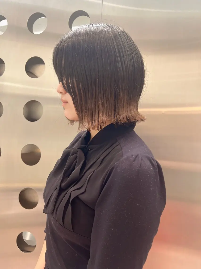 ミディアム ボブ 外ハネヘア 堀江 /木下椋麻のヘアスタイル