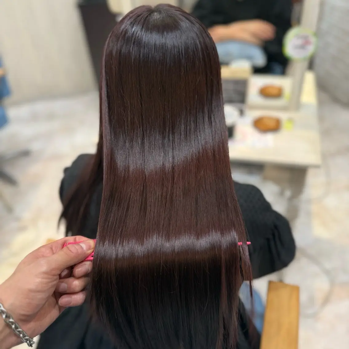ロング ヘアカラー トリートメント 店長✨レイヤー✖️ 髪質改善✖️韓国ヘアのヘアスタイル