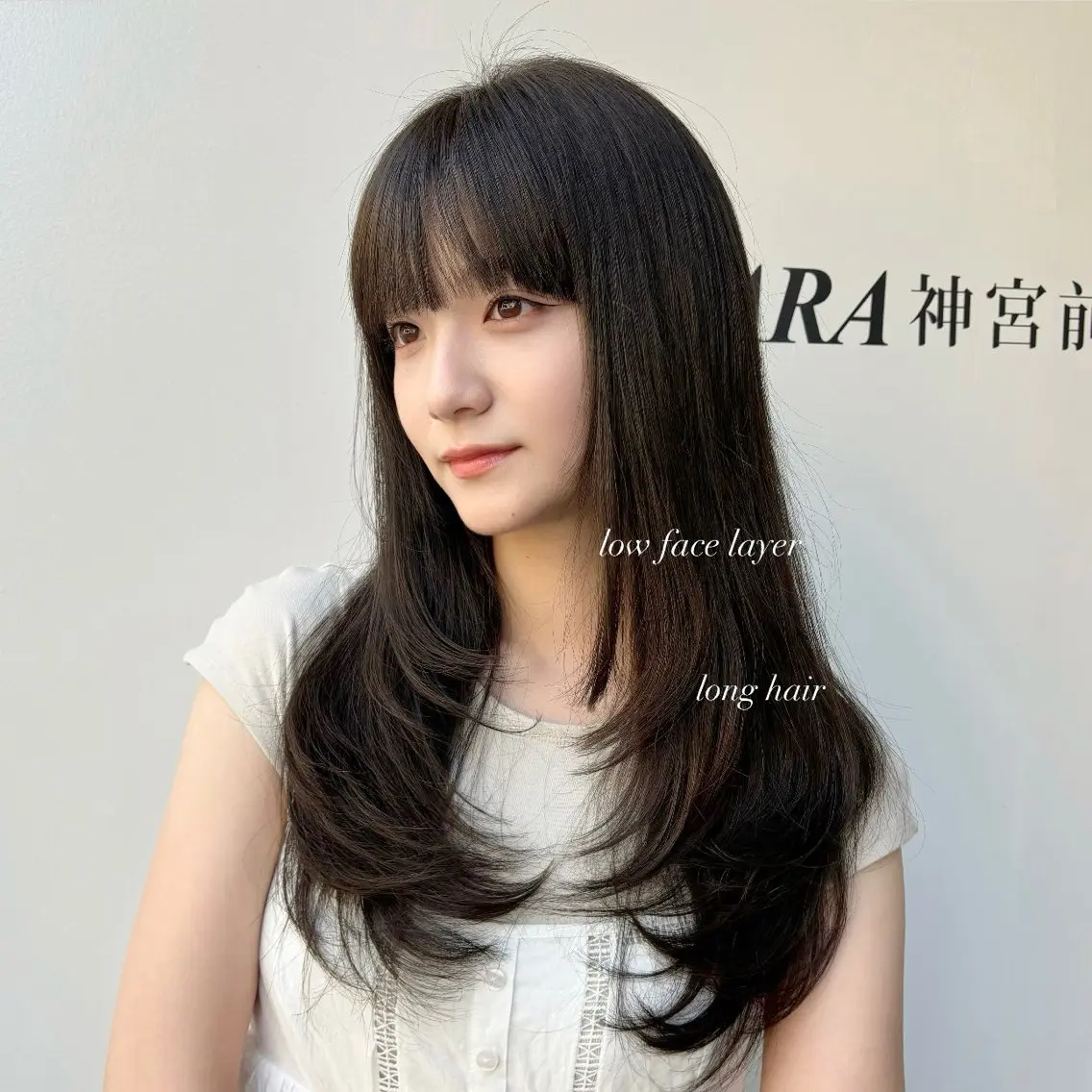 ロング レイヤーカット 表参道レイヤーカット 髪質改善山岸季生のヘアスタイル