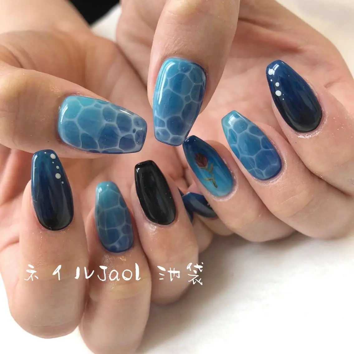 セミロング ネイルJaol 池袋のネイルデザイン