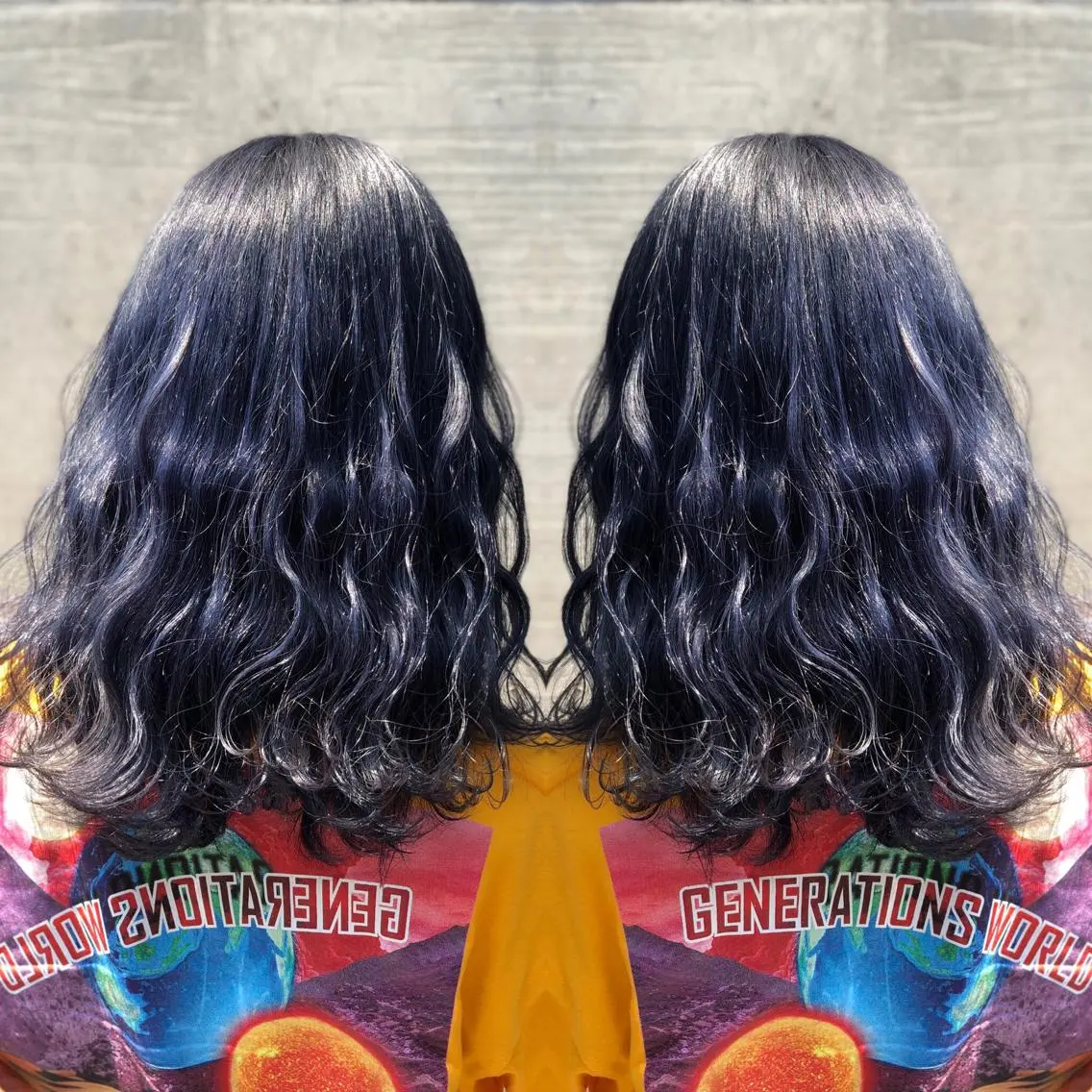 ミディアム カラー ブリーチ ブルーカラー ミニモお気に入り数 No.1宍戸雄弥のヘアスタイル
